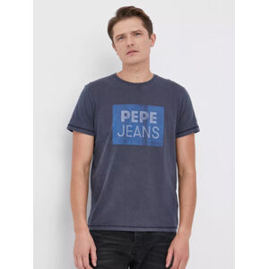 Pepe Jeans pánské modré tričko Rafer - L (594)